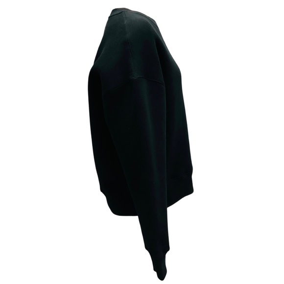 AMI PARIS BY ALEXANDRE MATTIUSSI BLACK EMBOSSED HEART CREW SWEATSHIRT - Picture 2 of 8